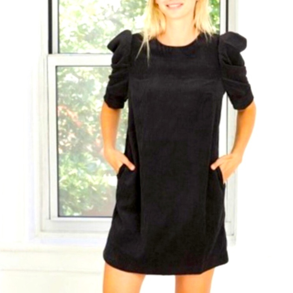 Who What Wear, New, Puff Sleeve Corduroy Shift Dress, XXL (NWT)